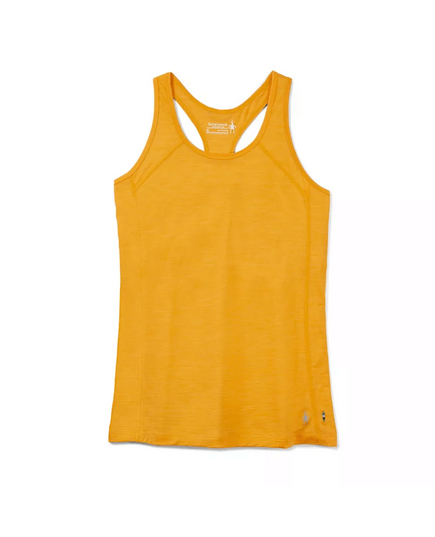 Smartwool Top damski Merino Sport 120 Racerback Tank, Mango Sorbet Heather, Kolor: pomarańczowy, Waga: 0.5, Rozmiar: M