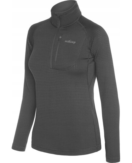 Viking Bluza damska 1/2 Zip Admont Lady czarna, Kolor: czarny, Waga: 1, Rozmiar: L