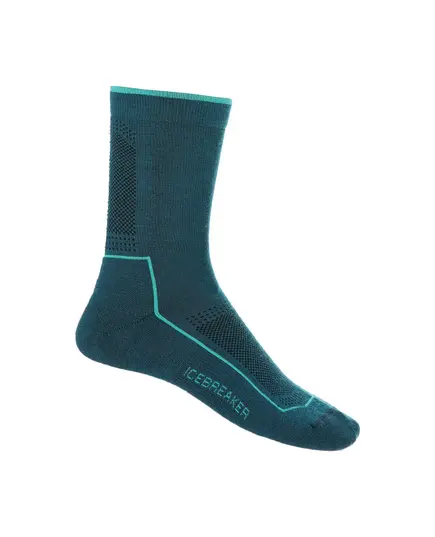 Icebreaker Skarpetki trekkingowe damskie z wełny merino W Hike Cool-Lite 3Q Crew - Green Glory, Kolor: zielony, Waga: 0.5, Rozmiar: S (35 - 37)