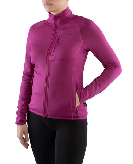 Viking - Bluza damska Jukon Lady pink - Polartec Power Stretch, Kolor: różowy, Waga: 1, Rozmiar: XL