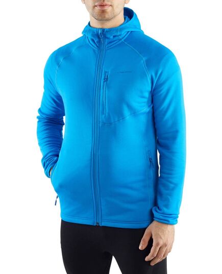Viking Bluza męska Polartec PowerStretch Jukon Hoodie Man niebieska, Kolor: niebieski, Waga: 0.5, Rozmiar: M