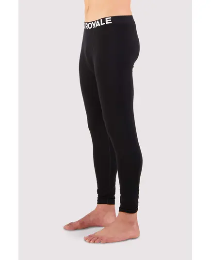 Mons Royale Legginsy męskie merino Mens Cascade Legging Logo- Black, Kolor: czarny, Waga: 0.5, Rozmiar: XXXL