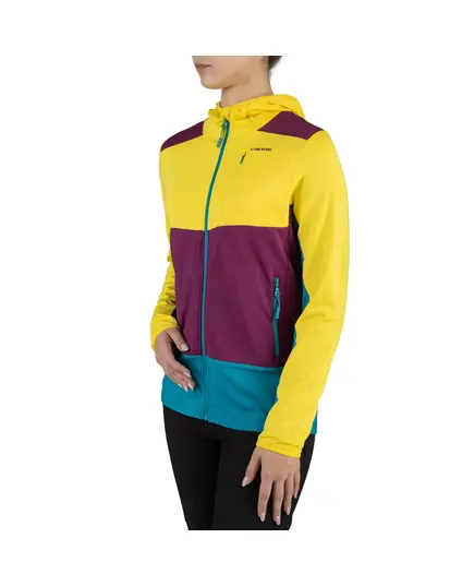Viking Rozpinana bluza damska z kapturem Tacoma Hoodie Lady żółto-różowa r. XS