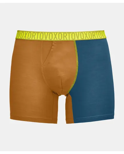Ortovox Bokserki męskie 150 Essential Boxer Briefs pomarańczowe, Kolor: inny, Waga: 0.5, Rozmiar: S