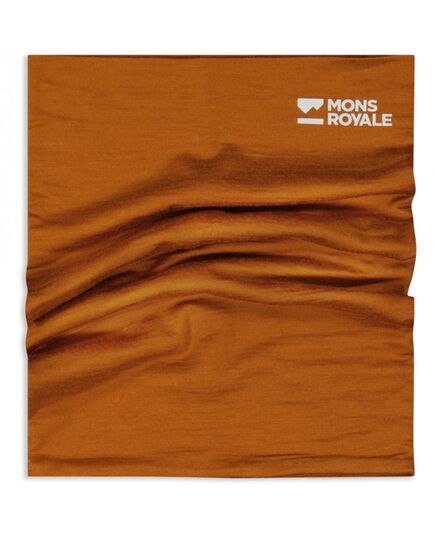 Mons Royale Komin merino Double Up Neckwarmer - Copper