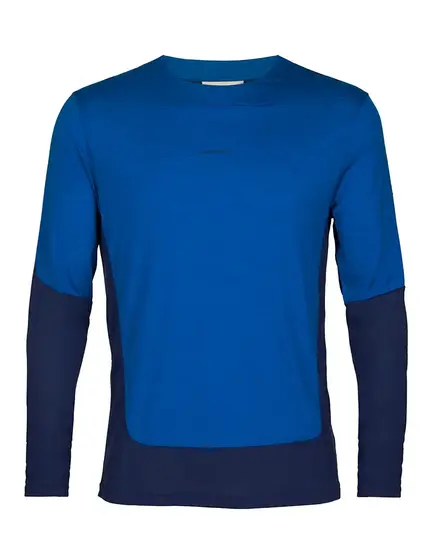 Icebreaker Koszulka męska merino M ZoneKnit LS Tee Lazurite niebieska, Waga: 1, Rozmiar: XL