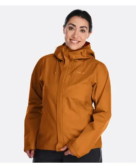 Rab Kurtka przeciwdeszczowa damska Downpour Eco Jacket pomarańczowa, Kolor: zielony, Waga: 1, Rozmiar: M