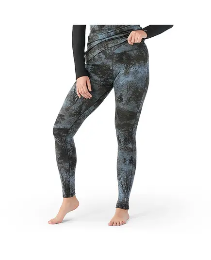 Smartwool Legginsy termiczne damskie Classic Thermal Merino Bottom - Black Forest, Kolor: czarny, Waga: 1, Rozmiar: XL