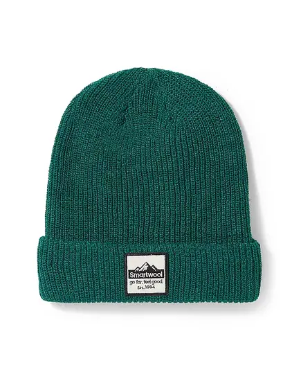 Smartwool Czapka z wełny merino Patch Beanie Emerald Green Heather zielona