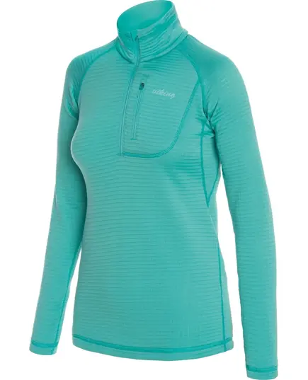 Viking Bluza damska 1/2 Zip Admont Lady zielona, Kolor: zielony, Waga: 1, Rozmiar: L