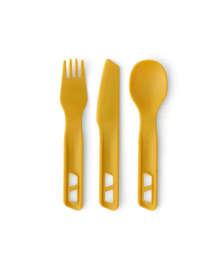 Zestaw sztucców Sea To Summit Passage Cutlery Set - 3pc, Kolor: żółty, Waga: 0.5