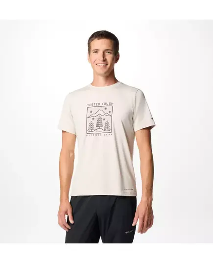 Columbia T-shirt męski Kwick Hike Graphic SS Tee Dark Stone Heather, Waga: 0.5, Rozmiar: L