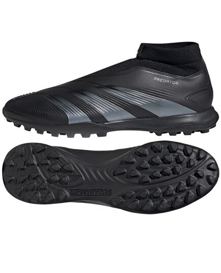 ADIDAS PREDATOR buty piłkarskie męskie turfy ze skarpetą IG7716 czarne, Kolor: czarny, Waga: 0.4, Rozmiar: 42 2/3