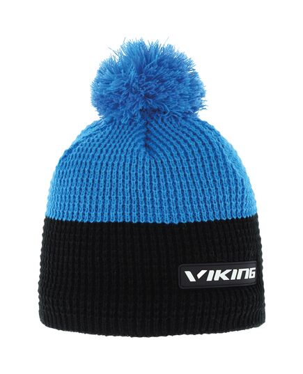 VIKING ZAK czapka męska zimowa z pomponem niebieska/czarna, Kolor: niebieski, Waga: 0.2, Rozmiar: one size