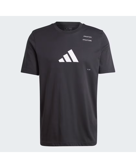 ADIDAS koszulka sportowa męska t-shirt treningowy Athletics IY5062 czarna, Kolor: czarny, Waga: 0.2, Rozmiar: L