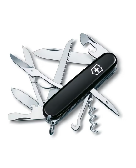 VICTORINOX scyzoryk  Huntsman 91mm Celidor czarny, Kolor: czarny