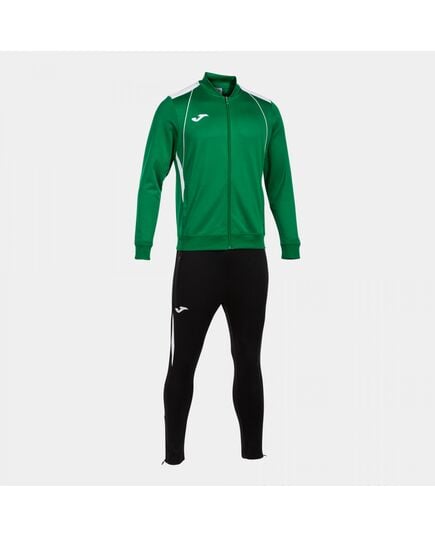 JOMA CHAMPIONSHIP VII komplet męski dres spodnie i bluza 103083.452 zielony/biały, Kolor: zielony, Waga: 0.2, Rozmiar: XXL