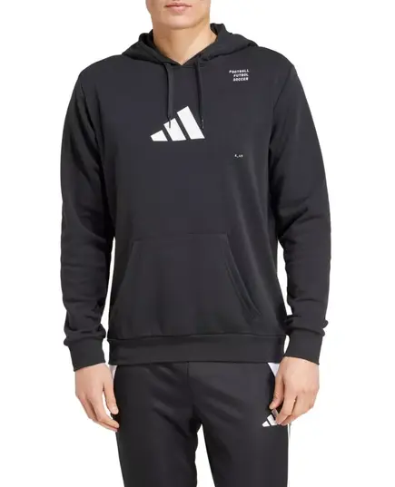 ADIDAS bluza dresowa męska z kapturem IW0192 czarna, Kolor: czarny, Waga: 0.25, Rozmiar: XL