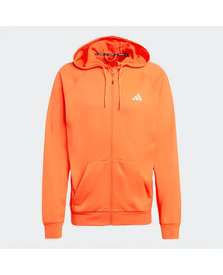 ADIDAS bluza dresowa męska na zamek z kapturem IW8397 czerwona, Kolor: czerwony, Waga: 0.3, Rozmiar: S