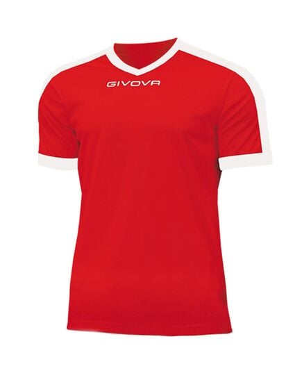 GIVOVA koszulka sportowa męska t-shirt treningowy MAC04 czerwona, Kolor: czerwony, Rozmiar: S