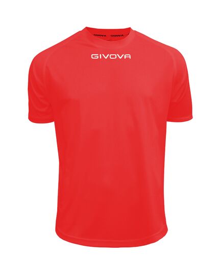 GIVOVA koszulka sportowa męska t-shirt treningowy MAC01 czerwona, Kolor: czerwony, Rozmiar: M