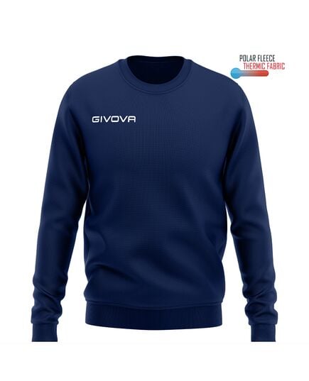 GIVOVA bluza męska polarowa sportowa G/COLLO MA019 granatowa, Kolor: granatowy, Rozmiar: 2XL