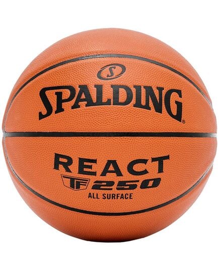 SPALDING piłka do koszykówki REACT TF-250 pomarańczowa, Kolor: pomarańczowy, Rozmiar: 7