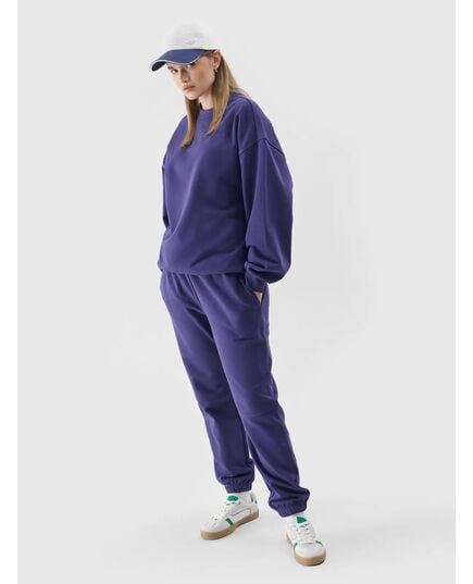 4F spodnie dresowe joggery unisex 4FRSS24TTROU1033 granatowe, Kolor: GRANAT, Rozmiar: L