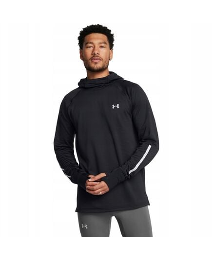 UNDER ARMOUR bluza treningowa męska z kapturem ELITE CW BALACLAVA czarna, Kolor: czarny, Rozmiar: XL