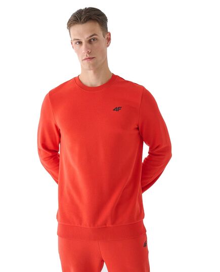 4F bluza bawełniana dresowa męska M1465 pomarańczowa, Kolor: pomarańczowy, Rozmiar: XXL