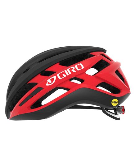GIRO kask rowerowy lekki z technologią MIPS AGILIS czarny/czerwony, Kolor: czerwony, Rozmiar: M (55-59 cm)