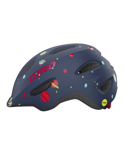 GIRO kask rowerowy juniorski z regulacją SCAMP z MIPS granatowy, Kolor: granatowy, Rozmiar: XS (45-49 cm)