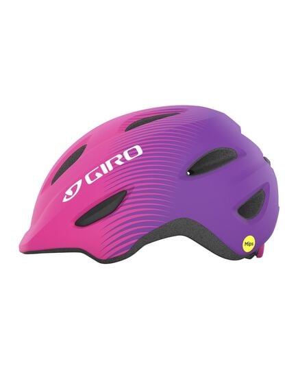 GIRO kask rowerowy juniorski z regulacją SCAMP fioletowy, Kolor: fioletowy, Rozmiar: XS (45-49 cm)