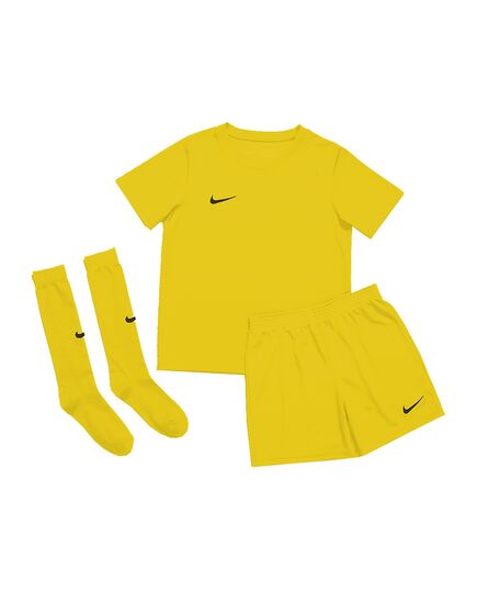 NIKE Komplet sportowy dla dzieci DRY Park Kit Set CD2244 719 żółty, Kolor: żółty, Rozmiar: 96-104cm