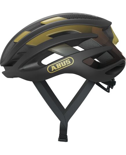 ABUS kask rowerowy AIRBREAKER czarny złoty