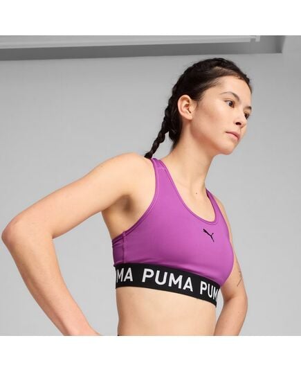 PUMA biustonosz sportowy do ćwiczeń 4KEEPS ELASTIC fioletowy, Kolor: fioletowy, Rozmiar: XS