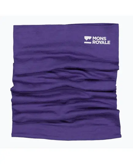 Mons Royale komin Unisex Double Up Merino Neckwarmer Acc Lock Up Violet