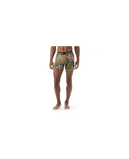 Smartwool bokserki męskie Merino Print Boxer Brief - Fern Green Aloha Forest, Rozmiar: XL