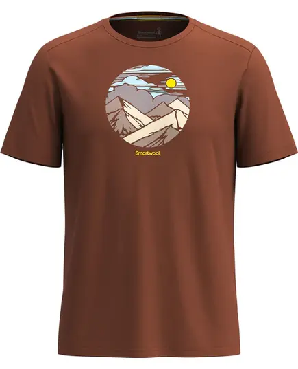 Smartwool T-shirt męski Active Short Sleeve Graphic Sable Brown, Rozmiar: S