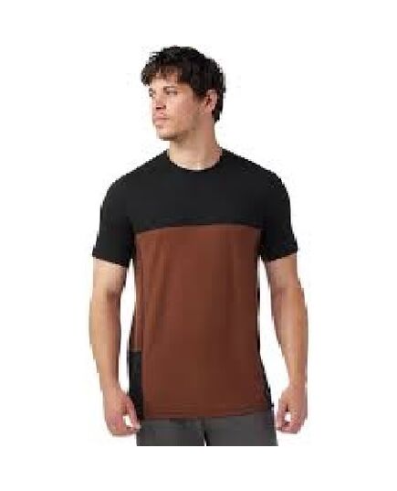 Smartwool T-shirt męski MTB Short Sleeve Merino Sable Brown-Black, Rozmiar: S