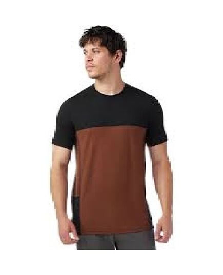 Smartwool T-shirt męski MTB Short Sleeve Merino Sable Brown-Black, Rozmiar: L