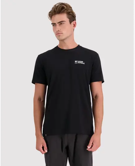 Mons Royale koszulka męska merino Icon T-Shirt -czarna, Kolor: czarny, Rozmiar: XL