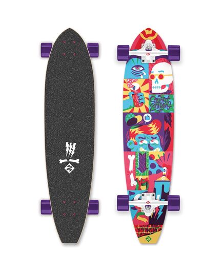 STREET SURFING Longboard Street Surfing Cut Kicktail 36' Comics