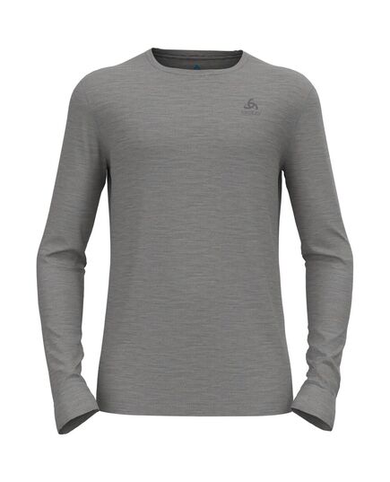 ODLO Koszulka męska BL TOP crew neck l/s MERINO 200, Kolor: szary, Rozmiar: L