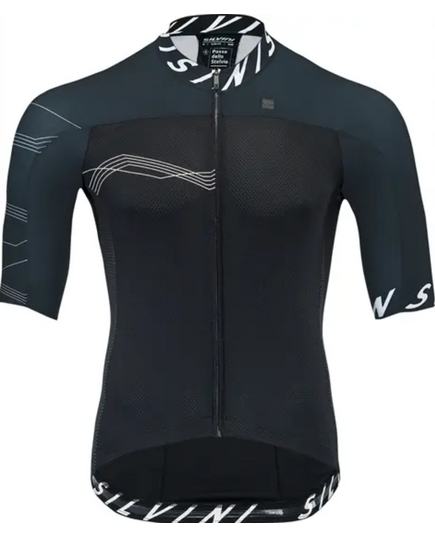 Koszulka rowerowa z krótkim rękawem damska SILVINI Women Jersey STELVIA, Kolor: czarny, Rozmiar: M