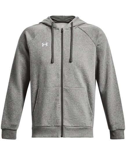 UNDER ARMOUR bluza dresowa męska rozpinana Rival Fleece FZ szara, Kolor: szary, Rozmiar: XL