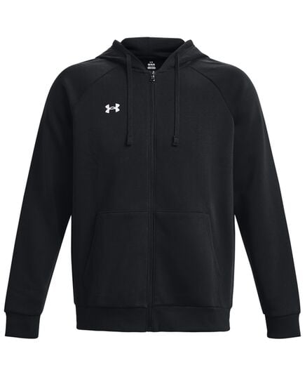 UNDER ARMOUR bluza dresowa męska rozpinana Rival Fleece FZ czarna, Kolor: czarny, Rozmiar: XL