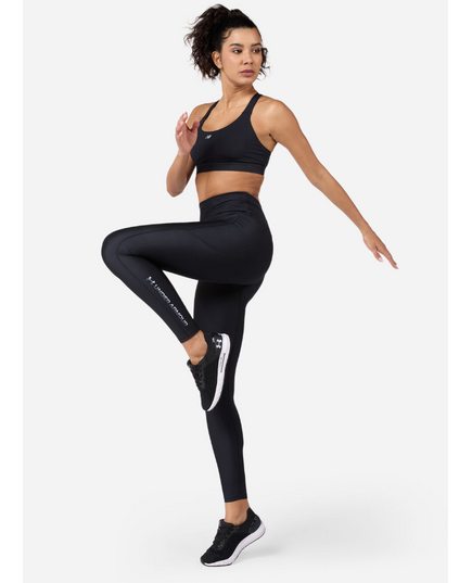 UNDER ARMOUR legginsy damskie treningowe Tech Branded czarne, Kolor: czarny, Rozmiar: L