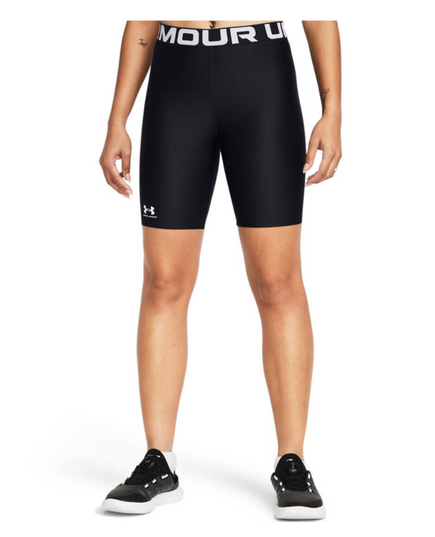 UNDER ARMOUR legginsy krótkie spodenki damskie HG 8in czarne, Kolor: czarny, Rozmiar: S