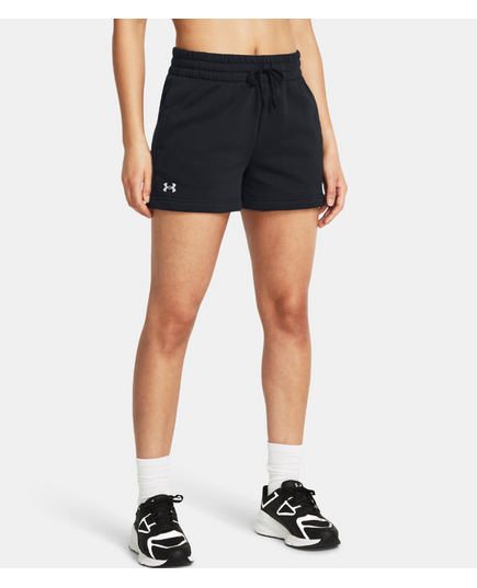 UNDER ARMOUR spodenki dresowe damskie Rival Fleece czarne, Kolor: czarny, Rozmiar: L